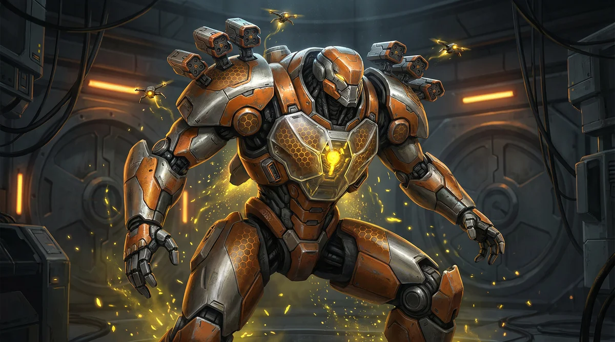 PG电子平台评测-蜂巢号机甲设定图